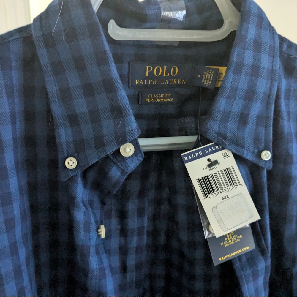 Polo Ralph Lauren Blue Plaid Men's Shirt